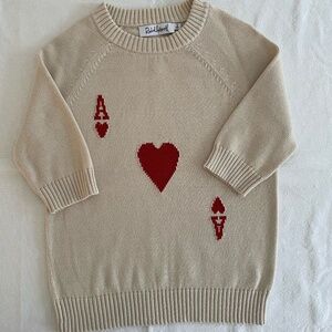 NWOT ~ Rachel Antonoff Ace of Hearts Sweater ~ Small